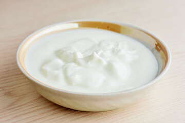Yogurt in a bowl