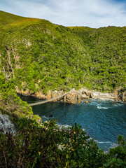 The Storms River Suspension Bridge in the Tsitsikamma National Park  Garden Route South Africa