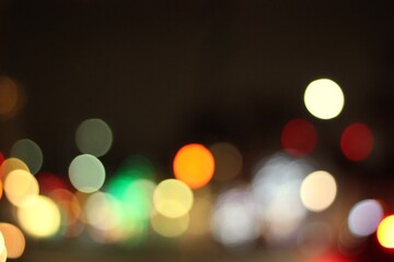 defocused christmas lights