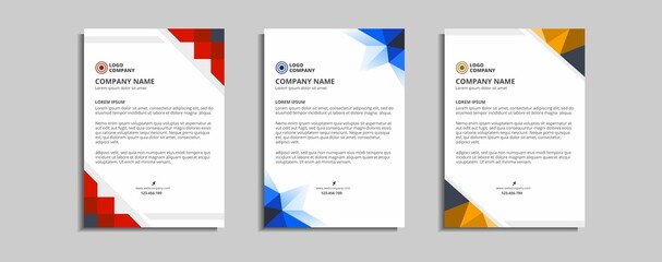 modern corporate letterhead template design