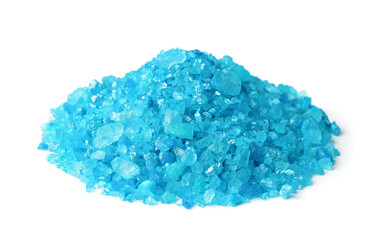 Heap of blue aroma bath sea salt