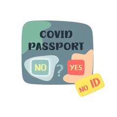 Against vaccination banners. Violation of human rights. Covid passport. Sale of health and life. Covid vaccine. Coronavirus and vaccines. Covid 19. Omicron and other types of viruses. Virology 