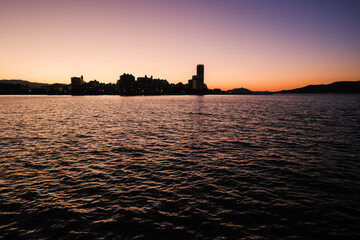 Fototapeta premium 夕暮れの百道浜風景