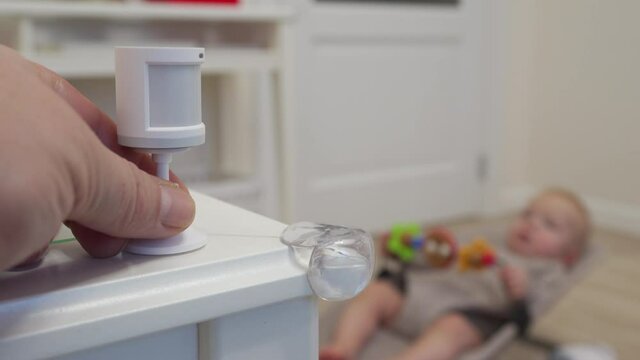 Motion sensor for smart home detect activities like movement, help protect small children playing in the area. High quality 4k footage