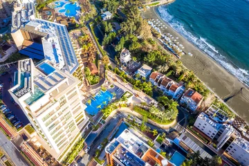 Fotobehang Aerial view of a hotels area of Limassol, Cyprus © kirill_makarov