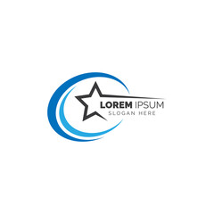 Star logo template design vector icon illustration