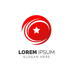 Star logo template design vector icon illustration