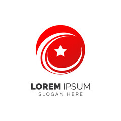 Fototapeta premium Star logo template design vector icon illustration