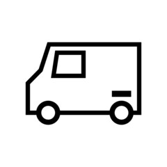 車のアイコン。バン。ベクター。