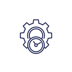 efficiency and efficient production line icon