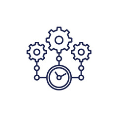 efficiency, effective operations line icon