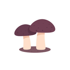 mushrooms on white, vector icon
