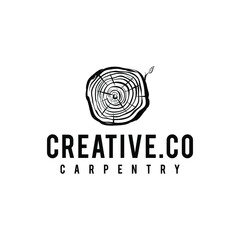 wood and carpentry logo, icon and vector
