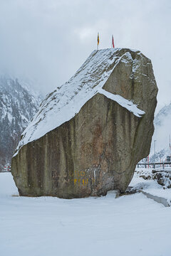 Teufelsstein in der Sch&ouml;llenenschlucht, Kanton Uri, Schweiz