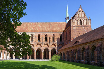 Former Cistercian Chorin Monastery, Brandenburg, Germany - obrazy, fototapety, plakaty