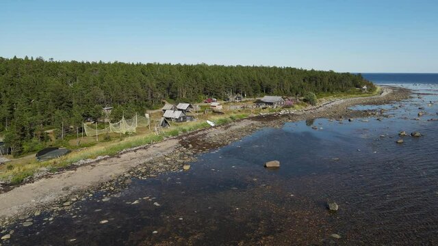 Tersky coast village of fishermen