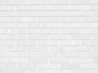 Close up white brick wall texture. Unique and attractive background in loft or grunge style. Rough...
