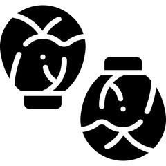 brussel sprout solid icon