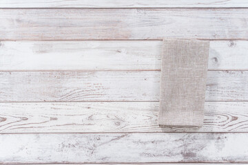 Naklejka premium Linen dinner napkin