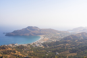 Fototapeta na wymiar Mountain view, Heraklion District, Crete Island, Greece
