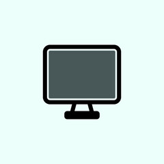 Vector Desktop Computer Icon - Vector