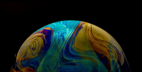 Trippy abstract soap bubble