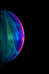 Trippy abstract soap bubble