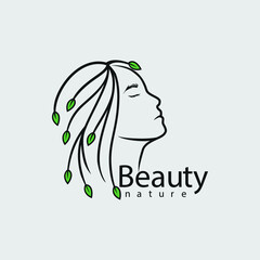Beauty Nature Logo design vector
