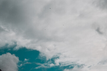 Blue sky clouds background, Beautiful landscape with clouds on sky