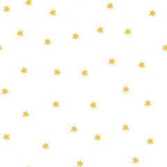 Stars seamless pattern. Cute festive background.