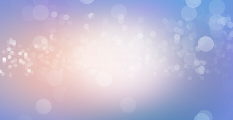 Abstract bokeh background blue and white