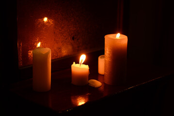 candles in the dark