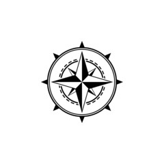 Creative Compass. Concept Logo. Design Template. Stock vector illustration
