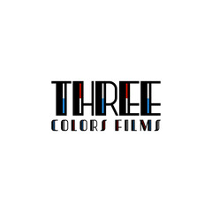 movie logo with three colors
