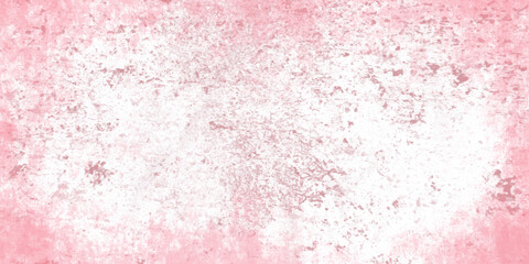Pink distressed wall grungy background or texture. Pink red watercolor painted paper texture background banner template, with space for text