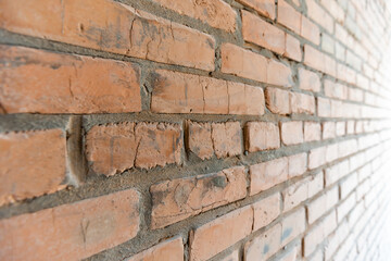 Obraz premium brickwork wall. Background texture. House renovation.