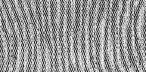 Vector fabric texture. Distressed texture of weaving fabric. Grunge background. Abstract halftone vector illustration. Overlay to create interesting effect and depth. Black isolated on white. EPS10.