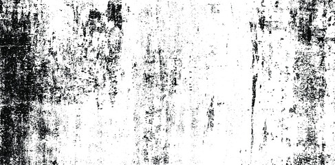 Monochrome texture composed of irregular graphic elements. Distressed uneven grunge background. Abstract vector illustration. Overlay for interesting effect and depth. Isolated on white background.