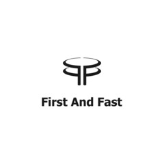 FF letter logo, simple elegant abstract