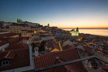 Fototapeta na wymiar sunrise view of Lisbon