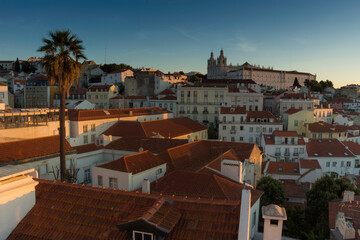 sunrise panorama in Lisbon