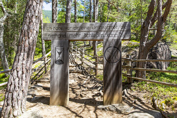 The San Francesco trail and the Riva waterfalls in South Tyrol