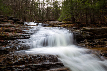 Fototapeta na wymiar Waterfalls of Western Massachusetts in Fall