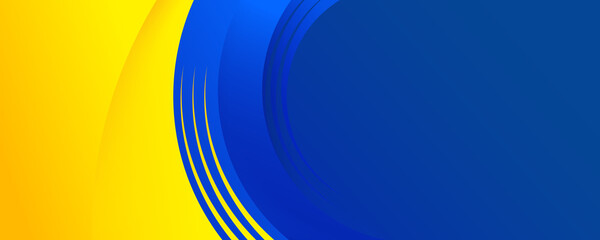 Vector illustration of abstract background in blue and yellow colors. - 480589361