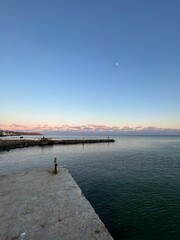 Obraz premium sunset on the pier