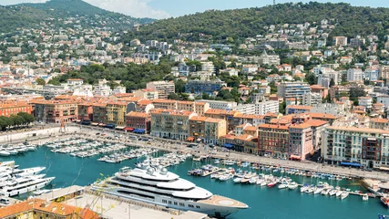 Photo sur Plexiglas Anti-reflet Nice View of the sea port in Nice, France