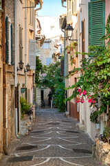 Street view of Antibes, France