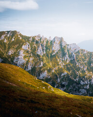 "The Miller's Teeth" or "The Miller's Needles " ridge in the Bucegi Mountains, Southern Carpathians, Romania