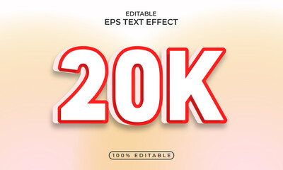 20k 3d text effect best design,20k social media followers and subscribers,20k youtube subscribers, Thank you 20k follower,3d followers background