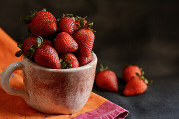 strawberries in a bowl